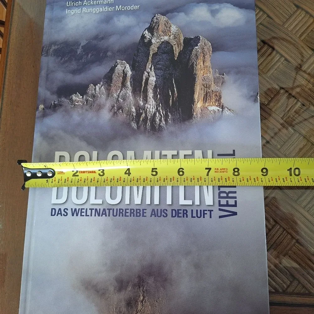 Dolomiten vertikal: The World Natural Heritage from the air / Coffee Table Book